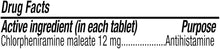 Load image into Gallery viewer, Chlorpheniramine Maleate Extended Release, 12 Mg , 60 Tablets