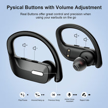 Load image into Gallery viewer, occiam Wireless Earbuds Bluetooth Headphones 48H Play Back Earphones in Ear Waterproof with Microphone LED Display for Sports Running Workout Black
