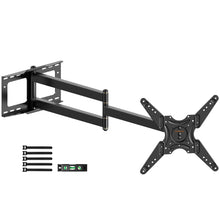 Load image into Gallery viewer, WHYFONE 48&#39;&#39; Extension Long Arm TV Wall Mount Heavy Duty, Landscape to Portrait Full Motion TV Mount Vertical for 26&#39;&#39;-65&#39;&#39; Screens, VESA 400x400mm,16&#39;&#39;Wood Stud/Concrete/Brick Wall