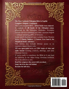 The Most Authentic Ethiopian Bible In English Complete: Featuring the Book of Enoch, Missing Apocrypha, Lost Scriptures, and Many More Ancient Sacred Texts