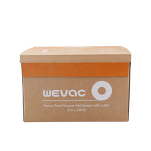 Load image into Gallery viewer, Wevac 8” x 150’ Food Vacuum Seal Roll Keeper with Cutter, Ideal Vacuum Sealer Bags for Food Saver, BPA Free, Commercial Grade, Great for Storage, Meal prep and Sous Vide (8&quot; x 150&#39;)