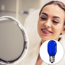 Load image into Gallery viewer, 8 Pieces Lighted Make Up Mirror Bulbs 20W Replacement Bulbs for Double Sided Illuminated Mirror (Blue, Clear)