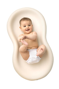 Keekaroo Peanut Changer Baby Vanilla– The Original Made in USA Easy-to-Clean Changing pad and The only Shell Over Foam, Fully Water Repellant