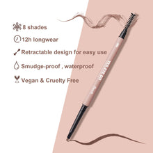 Load image into Gallery viewer, Grey Eyebrow Pencil for Older Women, Dual-Ended Gray Eyebrow Pencil for Grey Hair with Spoolie, Micro Triangle Tip Eye Brow Filler Pen for Natural Looking, Hair-Like Stroke, Gray, YES.EYE DO