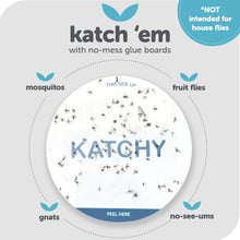 Load image into Gallery viewer, Katchy Original and Midnight Glue Board Refills (8 Pack) - Indoor Insect Trap Glue Board Refills for Mosquito, Gnat, Moth, Fruit Flies - Non-Zapper Traps for Buzz-Free Home