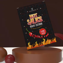 Load image into Gallery viewer, Hot Sauce Advent Calendar 2024-24 Days Chilli Sauce Advent Calendar, Food Advent Calendar 2024 Men, Hot Sauce Set, Non-chocolate Advent Calendar Women, Chilli Challenge Hot Sauce (Black)