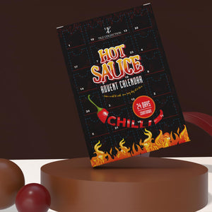 Hot Sauce Advent Calendar 2024-24 Days Chilli Sauce Advent Calendar, Food Advent Calendar 2024 Men, Hot Sauce Set, Non-chocolate Advent Calendar Women, Chilli Challenge Hot Sauce (Black)