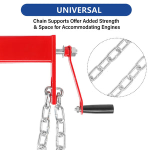 Parts-Diyer 4000lbs Load Lever for 2 Ton Engine Hoist Crane Cherry Picker Lift Tool Heavy Duty (Red·Lever)
