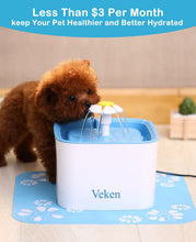 Load image into Gallery viewer, Veken 8 Pack Replacement Filters for 84oz/2.5L Automatic Pet Fountain Cat Water Fountain Dog Water Dispenser