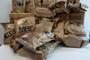 Food Dude 82nd Military MRE Surplus - 2025 Inspection - US MRE Meals Ready to Eat Military MRE Meals with Heater Packs - 4 Pack of MRE Meals Bulk w/ 1250 Calories per MRE Full Meal - 4 MRE Food Packs