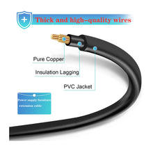 Load image into Gallery viewer, AWINLI 6.5 ft (2m) Extended AC Power Cord for Lift Recliner,Okin,Limoss,Lazboy,Pride,Catnapper Replacement Power Cord