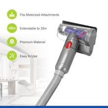 Load image into Gallery viewer, LANMU Upgraded Extension Hose with Electrical Connection Compatible with Dyson V7 V8 V10 V11 Cordless Vacuum Motorized &amp; Non-motorized Attachments, 35&quot; Vacuum Hose and Trigger Lock Accessories