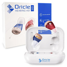 Load image into Gallery viewer, Oracle Standard 2.0 Hearing Aids for Seniors - Oricle Hearing Aids for Adults with Advanced Noise Cancellation - Easy Volume Control with Portable Charging Case