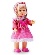 Load image into Gallery viewer, POCO DIVO Walking Doll 17&quot; Interactive Vinyl Toy Baby Sonic Control Cuddly Girl Singing Talking Blonde Princess with Blinking Eyes
