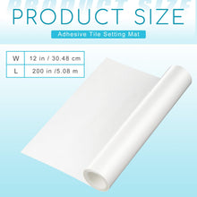 Load image into Gallery viewer, Innconee 12 x 200 Inch Adhesive Tile Mat Double Sided Tape Sheet 16 Sq ft Wide Large Adhesive Tile Setting Mat for Arts Crafts DIY Projects Wall Home Decoration
