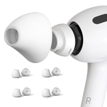 Load image into Gallery viewer, 4 Pairs Ear Tips for AirPods Pro 1 &amp; 2 [Relief Pain] [Fit in Case] Noise Cancellation Add Grip Sport Earbuds Extra Small/Small/Medium/Large (Mix Sizes)