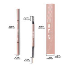 Load image into Gallery viewer, Grey Eyebrow Pencil for Older Women, Dual-Ended Gray Eyebrow Pencil for Grey Hair with Spoolie, Micro Triangle Tip Eye Brow Filler Pen for Natural Looking, Hair-Like Stroke, Gray, YES.EYE DO