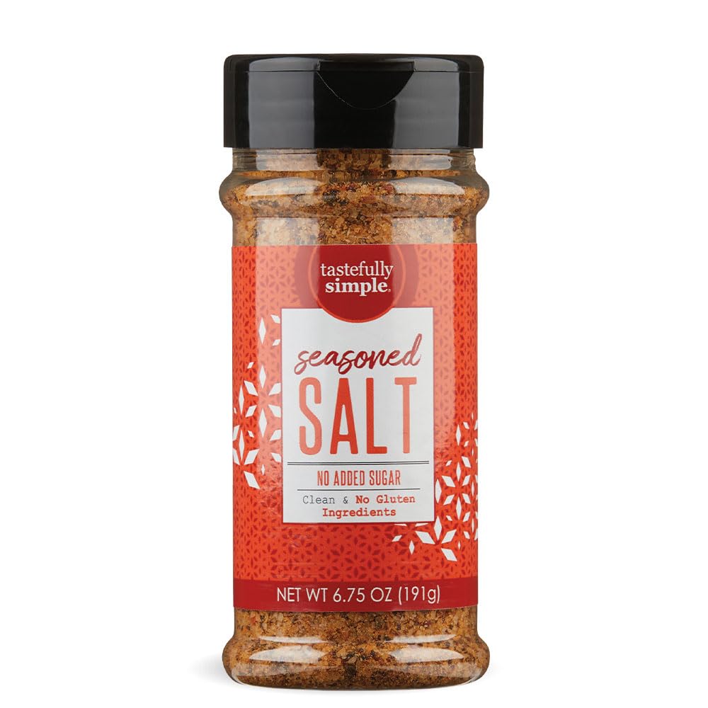 Tastefully Simple Seasoned Salt, 6.75 Ounce (Pack of 3)