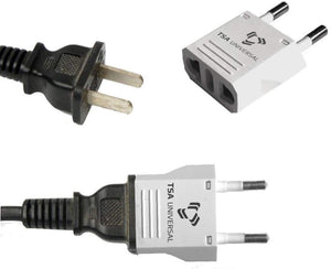 United States to Indonesia/Bali Travel Power Adapter to Connect North American Electrical Plugs to Indonesian Outlets for Cell Phones, Tablets, eReaders, and More (2-Pack, White)