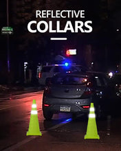 Load image into Gallery viewer, BATTIFE [4 Pack] 28 Inch Collapsible Traffic Cones, Lime Green Safety Cones, Pop-up Cones with Reflective Collar, for Driving Practice,Road Parking (Green)