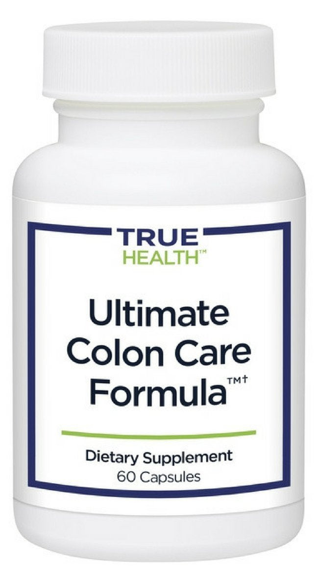 True Health Ultimate Colon Care Formula | Digestive Support, Softens Stool, Reduce Gas & Bloating (60 Capsules)