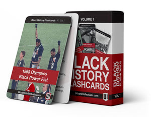 Urban Intellectuals Black History Flashcards - Volume 1 Famous Black Cultural Holiday Trivia Playing Cards Educational Activity for Adults Classroom