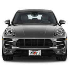 Load image into Gallery viewer, Fastasticdeals Metal Insert License Plate Frame Alpha Phi Alpha Weatherproof Car Accessories Black 2 Holes Solid Insert
