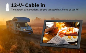OAKCHA 13.3 Inch Small 720p TV,Portable TV with Antenna ATSC Tuner,HDMI/AV Input,USB Port,Rechargeable Battery Operated,Suitable for Kitchen RV Car Camping