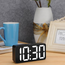 Load image into Gallery viewer, DreamSky Small Digital Alarm Clock for Bederoom, Large Big Numbers Display with Dimmer for Living Room, Electric Bedside Desk Clock with USB Charging Port, Adjustable Volume, USB-C Adapter Powered