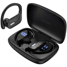 Load image into Gallery viewer, occiam Wireless Earbuds Bluetooth Headphones 48H Play Back Earphones in Ear Waterproof with Microphone LED Display for Sports Running Workout Black