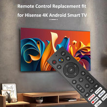 Load image into Gallery viewer, New Remote Control Replacement for Hisense TV (ERF3A90), Fit for Hisense Android Smart TV 75U9DG 55U8G 65U8G 55U7G 65U7G 75U7G 55U78G 65U78G 75U78G 75A76K 55A76K