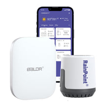 Load image into Gallery viewer, RAINPOINT Wireless Digital Rain Gauge Outdoor with App - Smart Rain Gauge with Accurate Weather Sensor - Complete Home Weather Stations Kit with Water Gauges and 2.4 GHz Wi-Fi Smart Gateway Hub