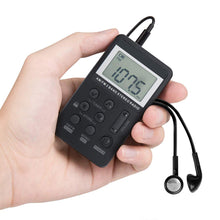 Load image into Gallery viewer, Personal AM/FM Pocket Radio Portable VR-robot, Mini Digital Tuning Radio, with Rechargeable Battery, Earphone, Lock Screen for Walk/Jogging/Gym/Camping