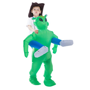 Minetom Inflatable Alien Costume for Kids, Halloween Blow up Costume for Kids-Child (4-8 Years) Unisex