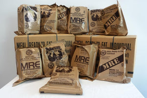 Food Dude 82nd Military MRE Surplus - 2025 Inspection - US MRE Meals Ready to Eat Military MRE Meals with Heater Packs - 4 Pack of MRE Meals Bulk w/ 1250 Calories per MRE Full Meal - 4 MRE Food Packs