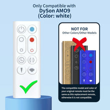 Load image into Gallery viewer, New Replacet Fan Remote Control Compatible for Dyson AM09 Hot + Cool Heater Tower Fan, Part Number: 966538-01 (White)
