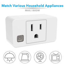 Load image into Gallery viewer, Remote Control Outlet Switch, Wireless On Off Power Plug 1800W Electrical Outlet Switch Sockets, Remote Light Switch for Household Appliances, 230ft RF Range, 3 Outlets + 1 Remote
