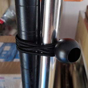 Ball Bungee Cords, 50 Packs, 6Inch Black Tie Down Cords for Tarp, Canopy Shelter, Wall Pipe, UV Resistant