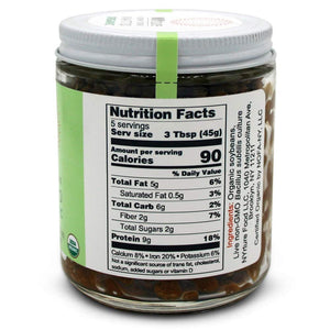 New York Natto Organic - Japanese Probiotic Superfood made fresh in NYC - Certified Organic - 4 jars, 8 ounces (220 grams) per jar