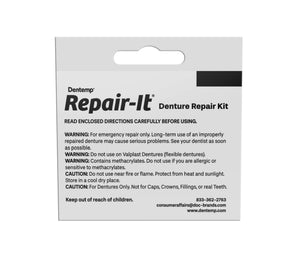 Dentemp Repair Kit - Repair-It Advanced Formula Denture Repair Kit - Denture Repair Kit Repairs Broken Dentures - Denture Repair to Mend Cracks & Replace Loose Teeth