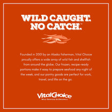 Load image into Gallery viewer, Vital Choice Msc Wild Alaskan Sockeye Salmon, Edible Skin &amp; Bones, 3.75-Oz Cans (Pack of 6)