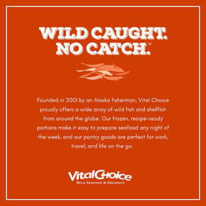 Vital Choice Msc Wild Alaskan Sockeye Salmon, Edible Skin & Bones, 3.75-Oz Cans (Pack of 6)