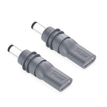 Load image into Gallery viewer, Gunovy 2PCS Starlink Mini USB C to DC Power Cable Adapter, 20V Type C Male to DC 5.5 x 2.1mm Female, for Starlink Mini Accessories, Gray