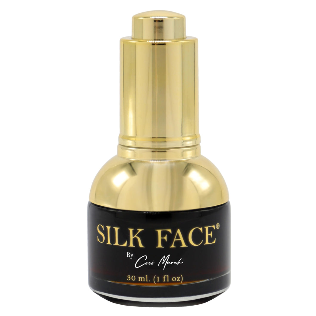 SILK FACE Elixir by Coco March for Fine Line Reduction, Luxurious Illumination, & Silky Radiance for Skin