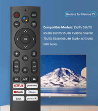 Load image into Gallery viewer, New Remote Control Replacement for Hisense TV (ERF3A90), Fit for Hisense Android Smart TV 75U9DG 55U8G 65U8G 55U7G 65U7G 75U7G 55U78G 65U78G 75U78G 75A76K 55A76K