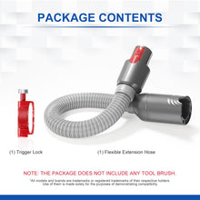 Load image into Gallery viewer, LANMU Upgraded Extension Hose with Electrical Connection Compatible with Dyson V7 V8 V10 V11 Cordless Vacuum Motorized &amp; Non-motorized Attachments, 35&quot; Vacuum Hose and Trigger Lock Accessories