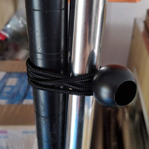 Ball Bungee Cords, 20 Packs, 9 Inch Black Tie Down Cords for Tarp, Canopy Shelter, Wall Pipe, UV Resistant