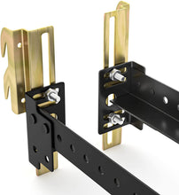 Load image into Gallery viewer, 2Pcs 711 Bolt on to Hook on Bed Frame Conversion Brackets with Hardware Hook, Headboard Hook Set,Hook on Bed Frame Brackets Adapter,Hook on Bed Rail