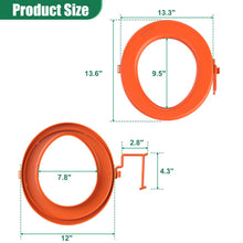 Load image into Gallery viewer, Orange Portable Bucket Toilet Seat - Snap-on for Camping, Hiking, Emergency, Car, Boat, RV Travel