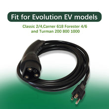 Load image into Gallery viewer, EVHIKING EV Golf Cart Charger Power Cord Factory Replacement 120V Replaces OEM # 2.04.0620.